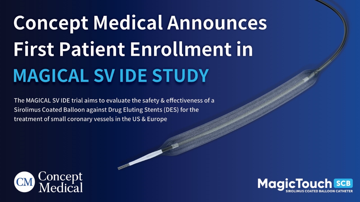 Concept Medical launches MAGICAL-SV trial for small-vessel coronary treatment - PNN