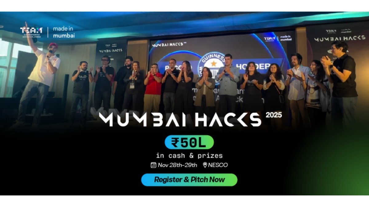 TEAM returns with MumbaiHacks 2025: 3,000+ innovators compete for up to ₹50 lakhs in cash and rewards at India's premier Agentic AI hackathon - PNN