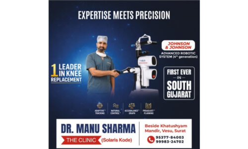 South Gujarat’s Leading Joint Replacement Surgeon Dr. Manu Sharma Introduces Johnson & Johnson’s Fourth-Generation Advanced Robotic System