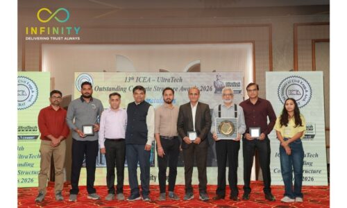 Infinity Group Receives Prestigious 13th ICEA–UltraTech Outstanding Concrete Structure Award 2026