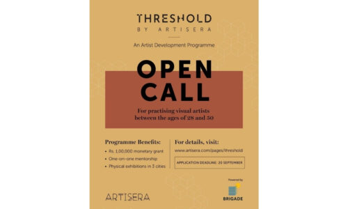 Brigade Group partners with Artisera for THRESHOLD, an Artist Development Programme supporting Indian artists through grants, mentorship & exhibitions