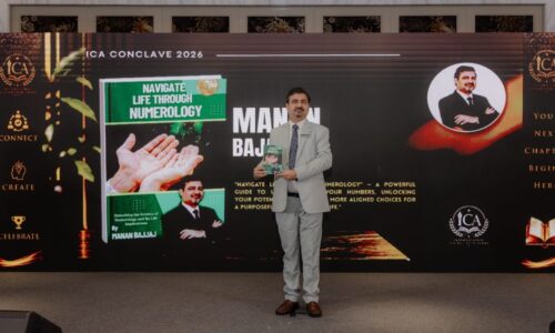 Mr. Manan Bajjaj Launched The Book Navigate Life Through Numerology at ICA Conclave 2026 in Goa