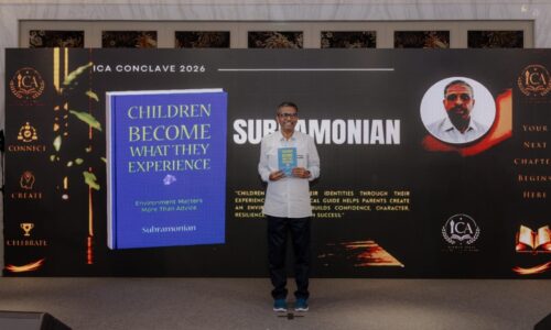 From Engineer to Author: Mr. Subramonian Launched ‘Children Become What They Experience’ at ICA Conclave 2026