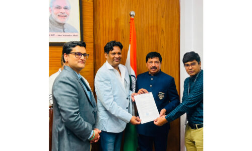Dr. Eluri Sreedhar Nominated as Chairman of Para Sports Association of Gujarat in the Presence of Shri Satyanarayan (Chairperson, PCI) & Shri Rahul Swami (CEO, PCI)